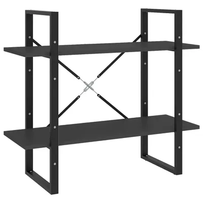 Produktbild von vidaXL Bücherregal 2 Fächer Grau 80x30x70 cm Holzwerkstoff