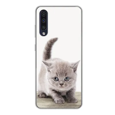 Produktbild von MuchoWow® Handyhülle Schutzhülle Hülle für Samsung Galaxy A50 Kätzchen - Katze - Haustiere - Jungen - Kinder - Mädchen Silikon Softcase Handy Hülle - Mobiltelefonhülle