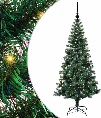 Obrázok produktu pre vidaXL Umelý predsvietený vianočný stromček zelený 150 cm