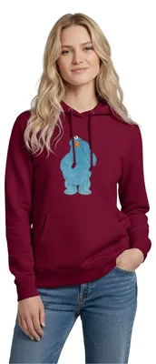 Produktbild von Spreadshirt Sesamstraße Krümelmonster Naschen Damen Hoodie, XXL, Bordeaux