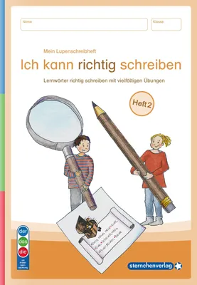 Produktbild von Mein Lupenschreibheft 2 - Ich kann richtig schreiben - Ausgabe mit Artikelkennzeichnung (DaZ)