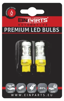 Produktbild von Einzelfadige LED-Glühbirne W21W 7440, orange, für Blinker, mit 10 SMD-Dioden