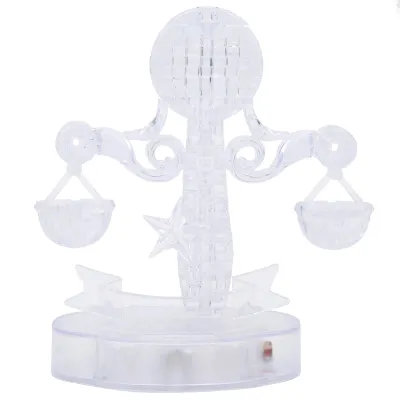 Obrázek produktu pro Křišťálové puzzle, DIY křišťálové puzzle, montážní puzzle, skládačka puzzle, skládačka puzzle dekorace, puzzle se světelnou základnou