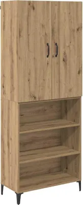 Image de Haut Armoire Montage mural Chêne artisanal 69,5 x 34 x 180 cm