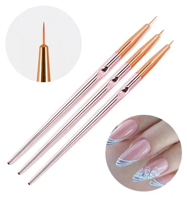 Produktbild von Nagelkunst Pinsel, doppelseitiges Design, Strassgriff, Nr. 7