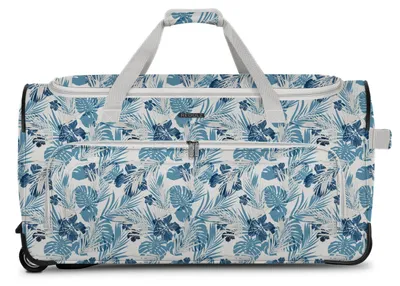 Image de REDOLZ sac de voyage trolley Duffle Essentials Wheeled Duffle Print bleu 71cm