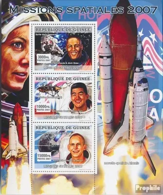Produktbild von Briefmarken Guinea 2007 Mi 5139-5141 Kleinbogen (kompl. Ausgabe) postfrisch Weltraummissionen 2007