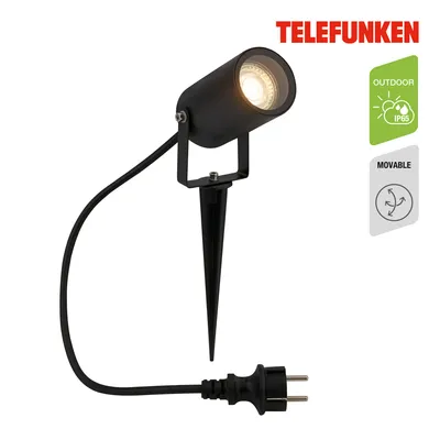 Immagine prodotto di Telefunken Faretto da giardino a LED, protezione dagli spruzzi d'acqua, orientabile