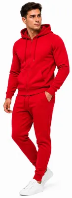 Produktbild von Herren Jogginganzug einfarbig 100% BW 586 Rot L