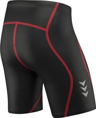 Produktbild von Radhose Fahrradhose Radlerhose Gepolsterte Coolmax (Polyesterfasern) Radler-Shorts, Größe:M, Farbe:Rot