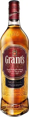 A bottle of Grant's blended Scotch whisky.