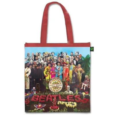 Immagine prodotto di The Beatles - Borsa Tote "Sgt Pepper" RO10096 (Taglia unica) (Rosso/Colore)
