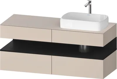Produktbild von DURAVIT QA4766016830010 QTG KWTU WH Ek. 1400x550x600 Tp. Smt