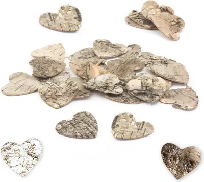 Produktbild von Oblique Unique 80 Holzherzen Holz Herz Deko Scheiben Hochzeit Dekoration Verzierung