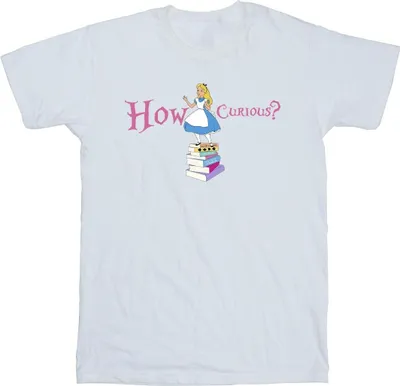 Produktbild von Disney - "Alice In Wonderland How Curious" T-Shirt für Herren BI10385 (5XL) (Weiß)