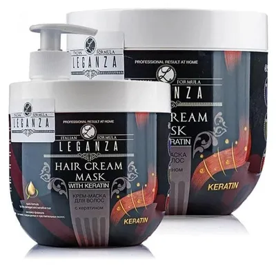 Obrázek produktu pro Leganza hair cream maska na vlasy s keratinem 1000 ml