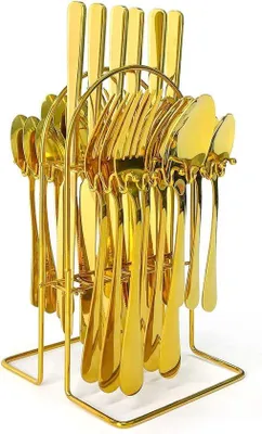 Produktbild von Famanu Besteckset 24-teilig - Edelstahl, gold