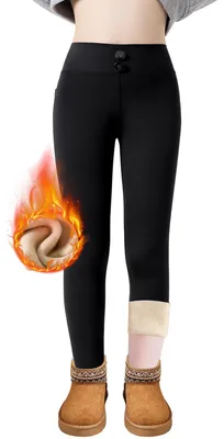 Produktbild von Thermo-Leggings – Mädchen – Gefüttert – Fleece – Mit Taschen – Größen 104-176 – Warm