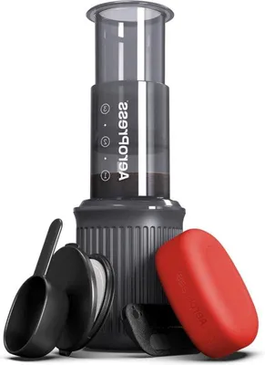 Produktbild von Famanu AeroPress Go - BPA-freies Plastik - 444 ml - Grau