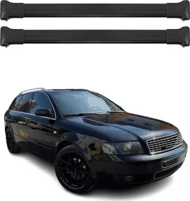 Produktbild von Dachträger Grundtäger für Audi A4 B6 B7 Avant 2001-2008 75kg Alu Schwarz 2 tlg