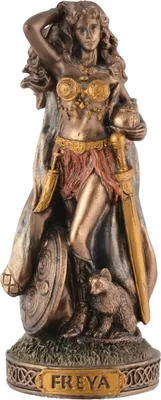 A statue of the Norse goddess Freya.