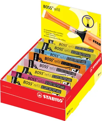 Image de STABILO BOSS ORIGINAL recharge 20er Colormix 9 Farben