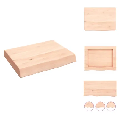 Produktbild von vidaXL Wandregal 40x30x(2-6) cm Massivholz Eiche Unbehandelt -  Wandregale