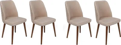 Produktbild von Skye Decor, Tutku-346 V4, Stuhlset (4 Stück), Creme, 100 % METALL, 50 x 49 x 90 cm