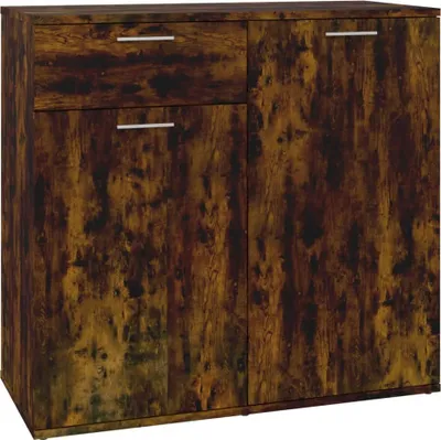 Obrázek produktu pro vidaXL Příborník kouřový dub 80x36x75 cm odvozený výrobek ze dřeva