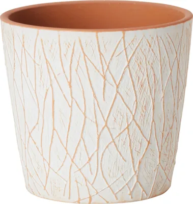Produktbild von Blumenübertopf "Twig" aus Keramik Ø 7 cm / H 6 cm cotto-weiß Übertopf aus Keramik – Blumentopf Keramik