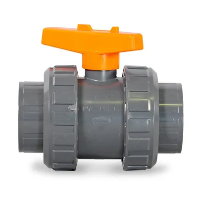Produktbild von Praher 2-Wege d63mm Kugelhahn PVC Klebeanschluß
