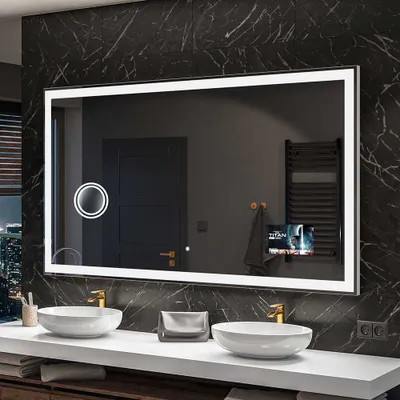 Obrázek produktu pro Artforma Zrcadlo do koupelny s led osvětlením SMART 120x80 cm | Barva LED: Studená bílá 7000K | Vypínač: Dotykový | SLED001