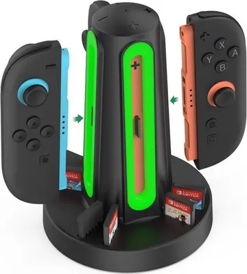 Image de INF Station de charge 4-en-1 pour manettes Switch2 avec rangement