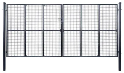 Productafbeelding van Tuinpoort - Tuindeur - Schuttingpoort - Hekpoort - Poortdeur - Gegalvaniseerd Staal - 400x200 cm