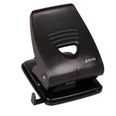 Produktbild von pavo Locher Endure RECYCLED Stanzleistung: 40 Blatt schwarz