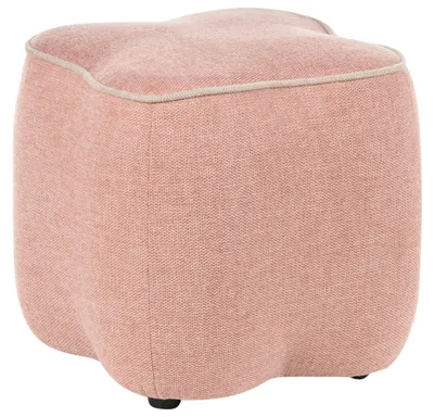 Obrázek produktu pro BELIANI Taburet růžový čtvercový 37 x 37 cm doplněk obývací pokoj ložnice dětský pokoj moderní