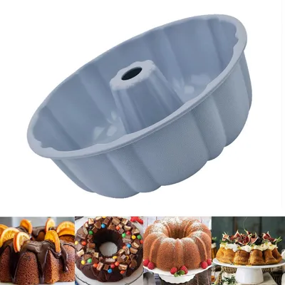 Obrázok produktu pre Silikónová forma na Gugelhupf, priemer 25 cm, sivá farba