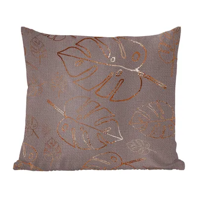 Produktbild von MuchoWow® Zierkissen Sofakissen Wohnzimmer Dekokissen 45x45 cm Muster - Luxus - Bronze - Schlafpolster - Polster für das Sofa