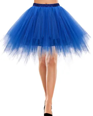 Produktbild von Tüllrock Ballett Ausgestellt Retro Bequem Blau M