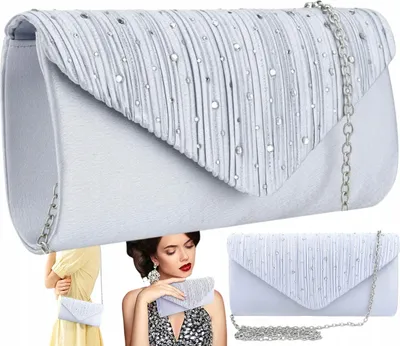 Produktbild von Abendtasche - Brokat - Elegantes Accessoire - Perfekt für jeden Anlass - Hochwertiges Synthetisches Leder - Magnetischer Verschluss - Kettenriemen