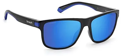 Imagen del producto de Gafas de sol para hombre - Días soleados - Lentes polarizadas - 57 mm - Negro gris