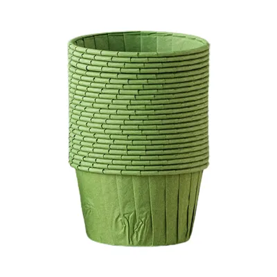 Produktbild von 50pcs/Set Cupcake Liner BPA e Lebensmittelqualität DIY Backen Hochzeits Geburtstag Muffin Pappbecher Haushaltsvorräte-Grün