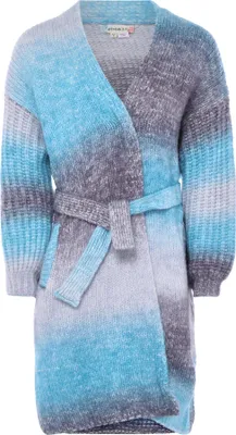 Image de Pull ebeeza pour femmes - bleu multicolore, XL/XXL
