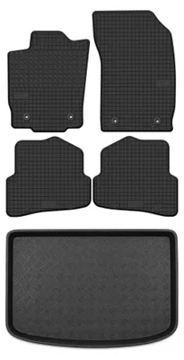 Obrázok produktu pre Gumové autokoberce SolidTread + vaňa kufra pre: Audi A1 8X 2010-2018 sportback (hatchback) 5 ks