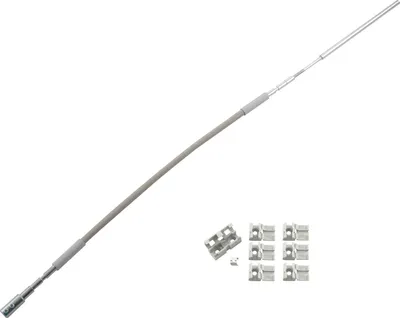 Produktbild von Flexibles Gestänge HAUTAU, 400 mm, grau, 1 Stück | Zubehör Beschläge für Fensterbeschläge Schiebefenster Schiebetürbeschlag