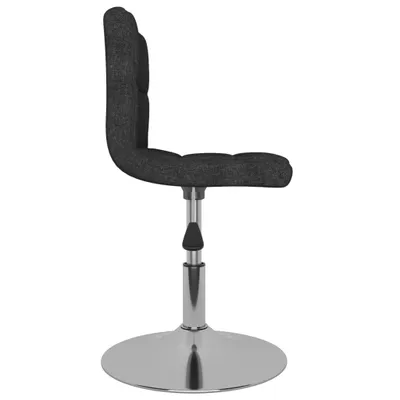 Productafbeelding van Hommie Eetkamerstoel, draaibaar, zwart, met stoffen bekleding