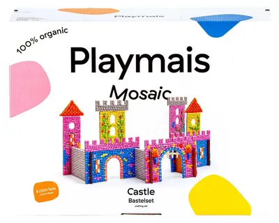 Produktbild von PlayMais Bastelset Schloss Mosaik - 8000 Teile kreatives Spielzeug