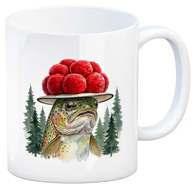 Produktbild von Forelle mit Bollenhut Kaffeebecher Schwarzwald Motiv