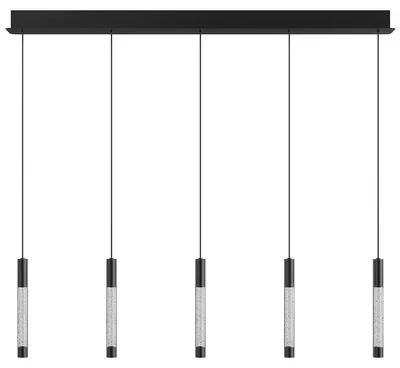 Image de Suspension - noir - Alisio - verre métal - lampe design - LED - 4578ZW - Steinhauer