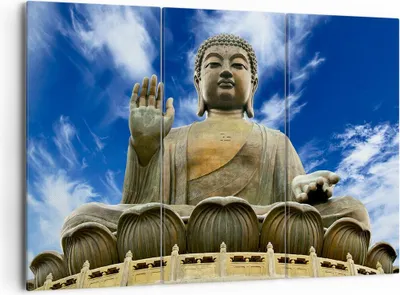 Produktbild von Bild auf Leinwand - Leinwandbild - Asien buddha kultur - 165x110cm - Wand Bild - Wanddeko - Leinwanddruck - Bilder - Kunstdruck - Wanddekoration - Leinwand bilder - Wandkunst - CE165x110-2114